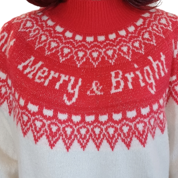 Holiday Time Merry & Bright Christmas Sweater - Picture 2 of 8